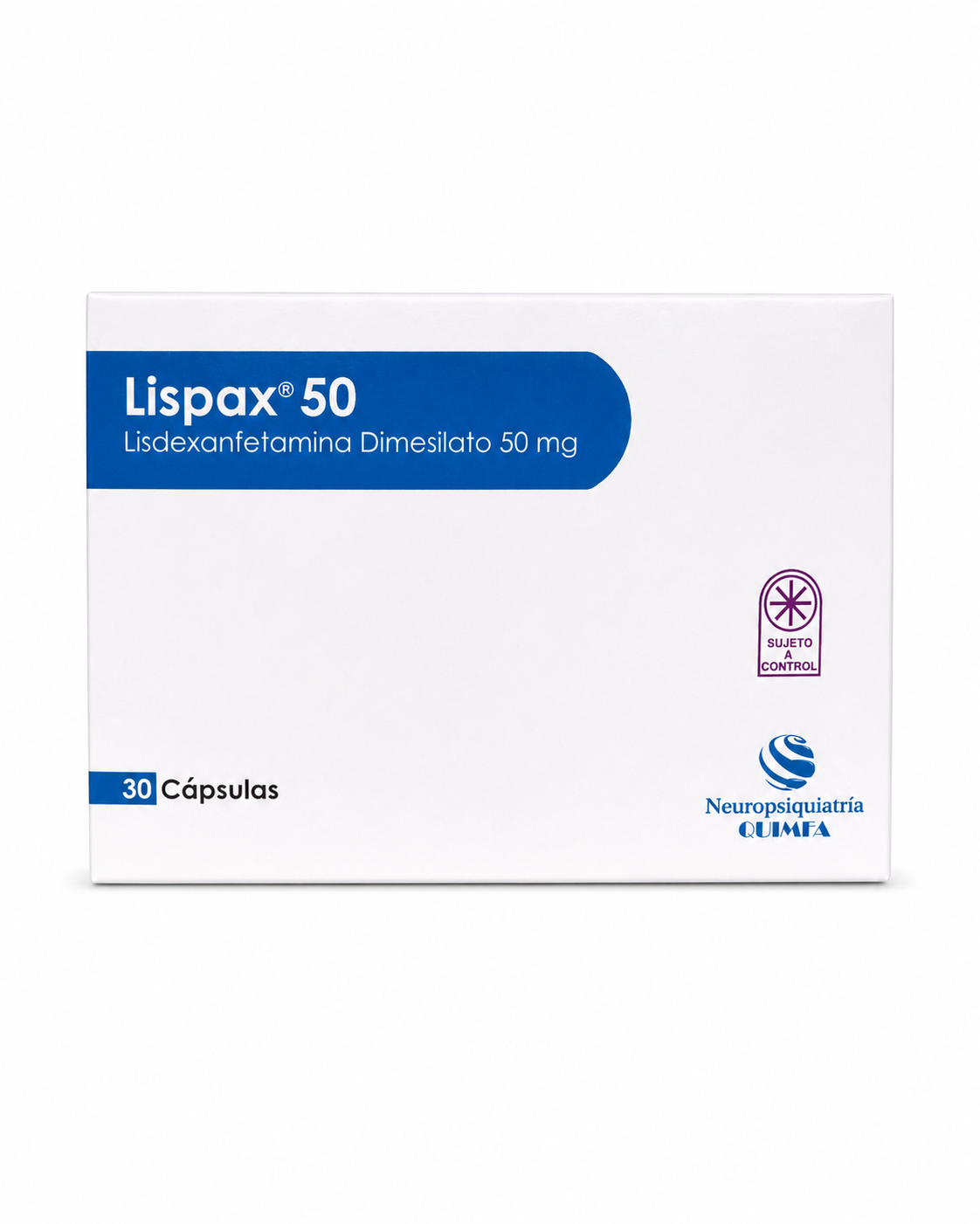 Quimfa Lispax 50 Lisdexanfetamina Dimesilato