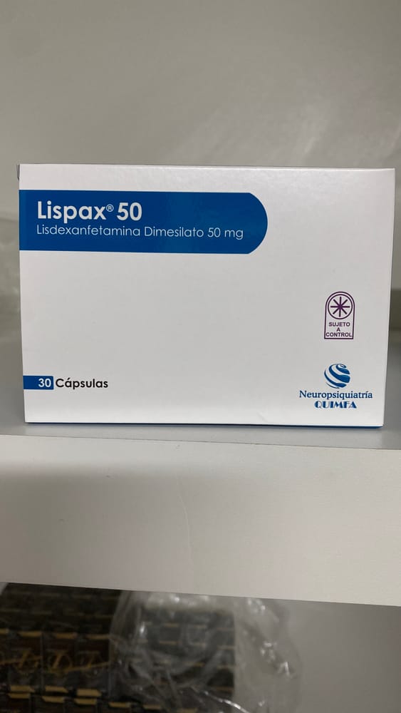 Quimfa Lispax 50 Lisdexanfetamina Dimesilato