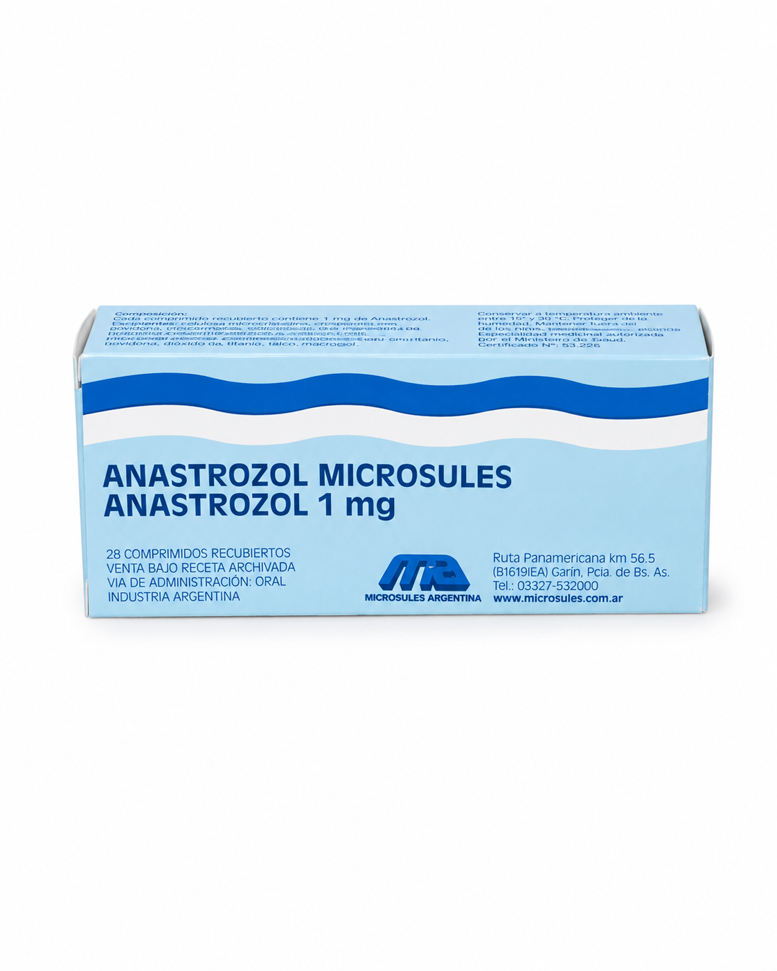 Microsules Anastrazol 1MG 28TABS