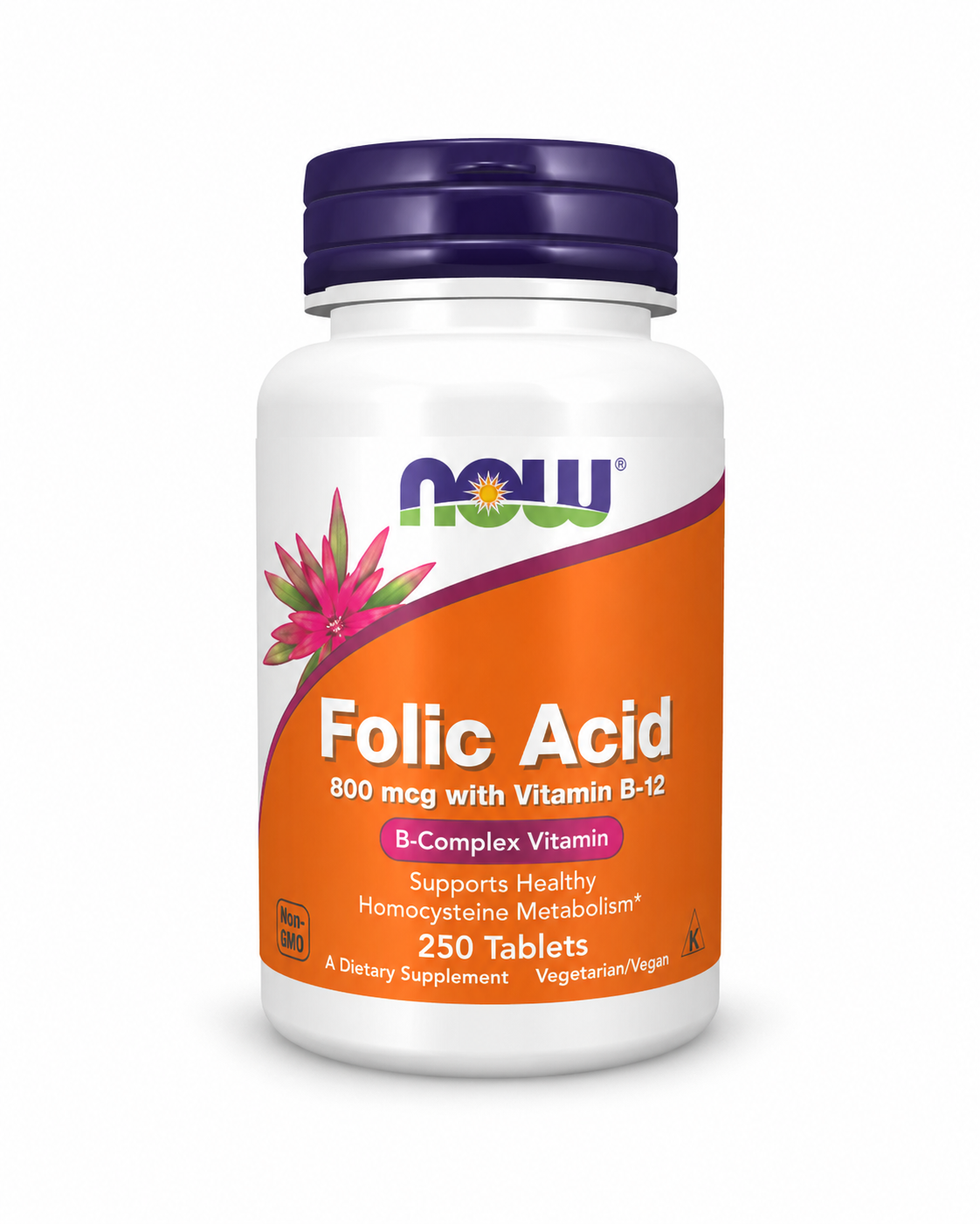 NOW Folic Acid 800MG 250CAPS