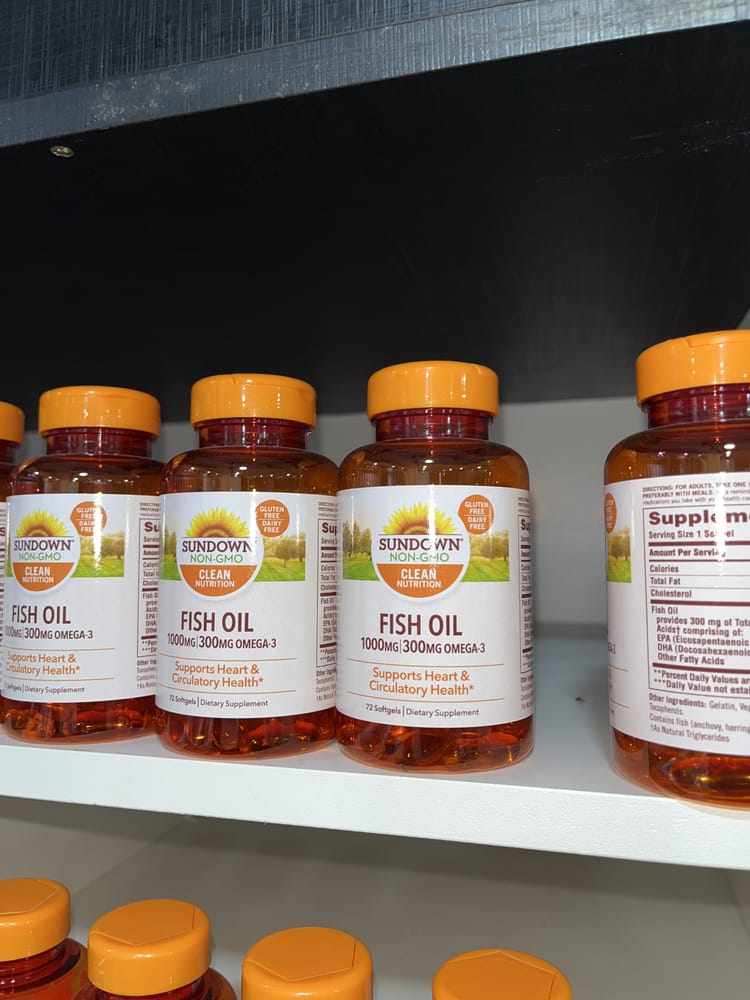 Sundown Fish OIL 1,000MG 72SOFTGELS