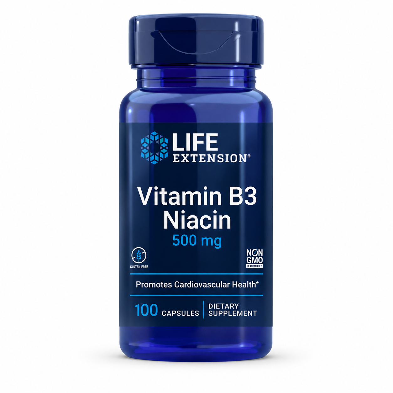 Life Vitamin B3 Niacin 500MG 100CAPS
