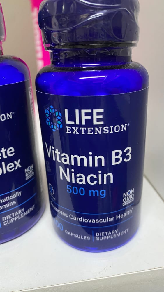 Life Vitamin B3 Niacin 500MG 100CAPS