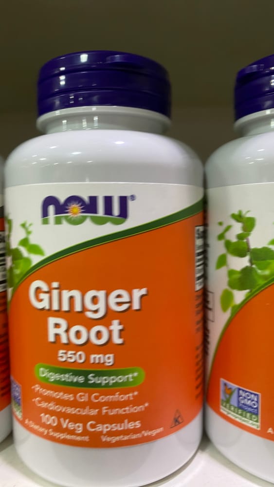 NOW Ginger Root 550MG 100CAPS