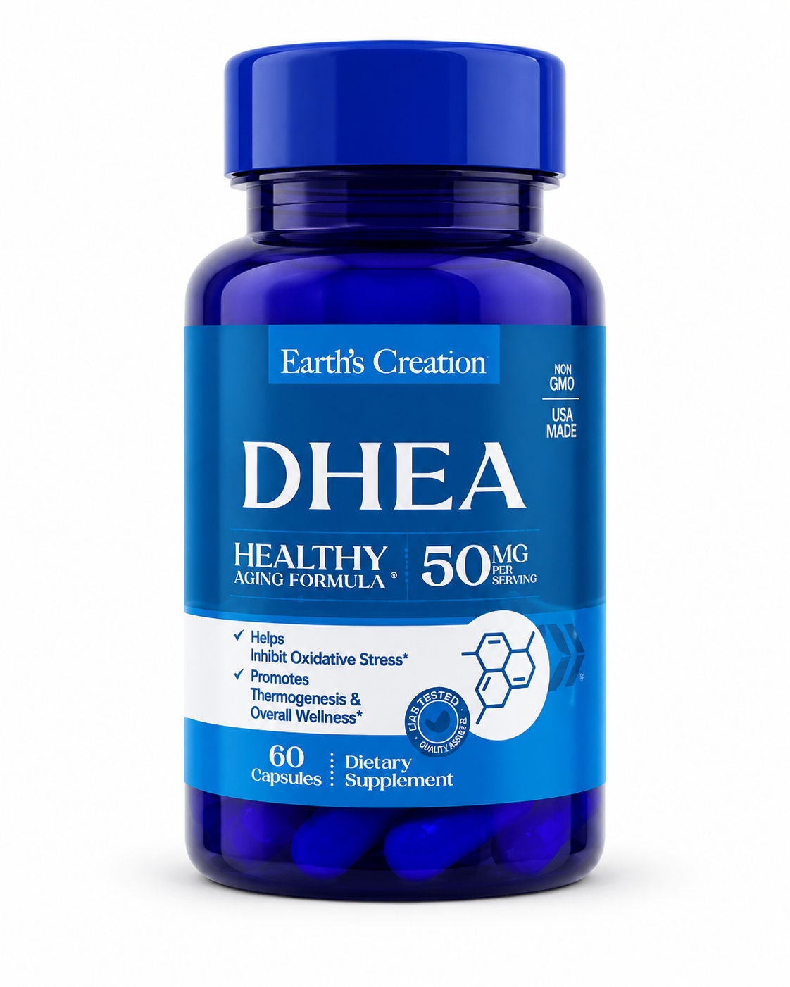 Earths Creation Dhea 50 MG. 60 Caps