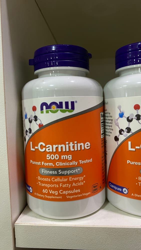NOW L-carnetine 500MG 60CAPS