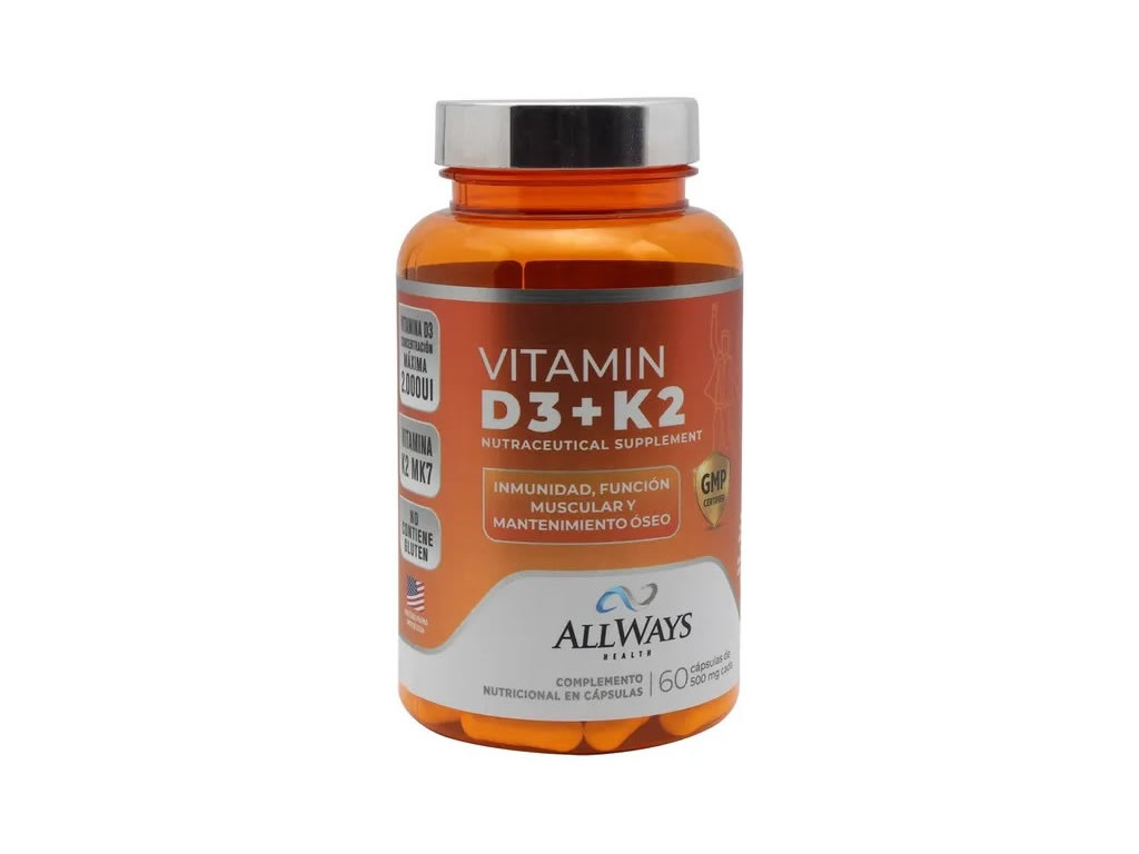 Allway Vitamin D3+K2 60CAPS