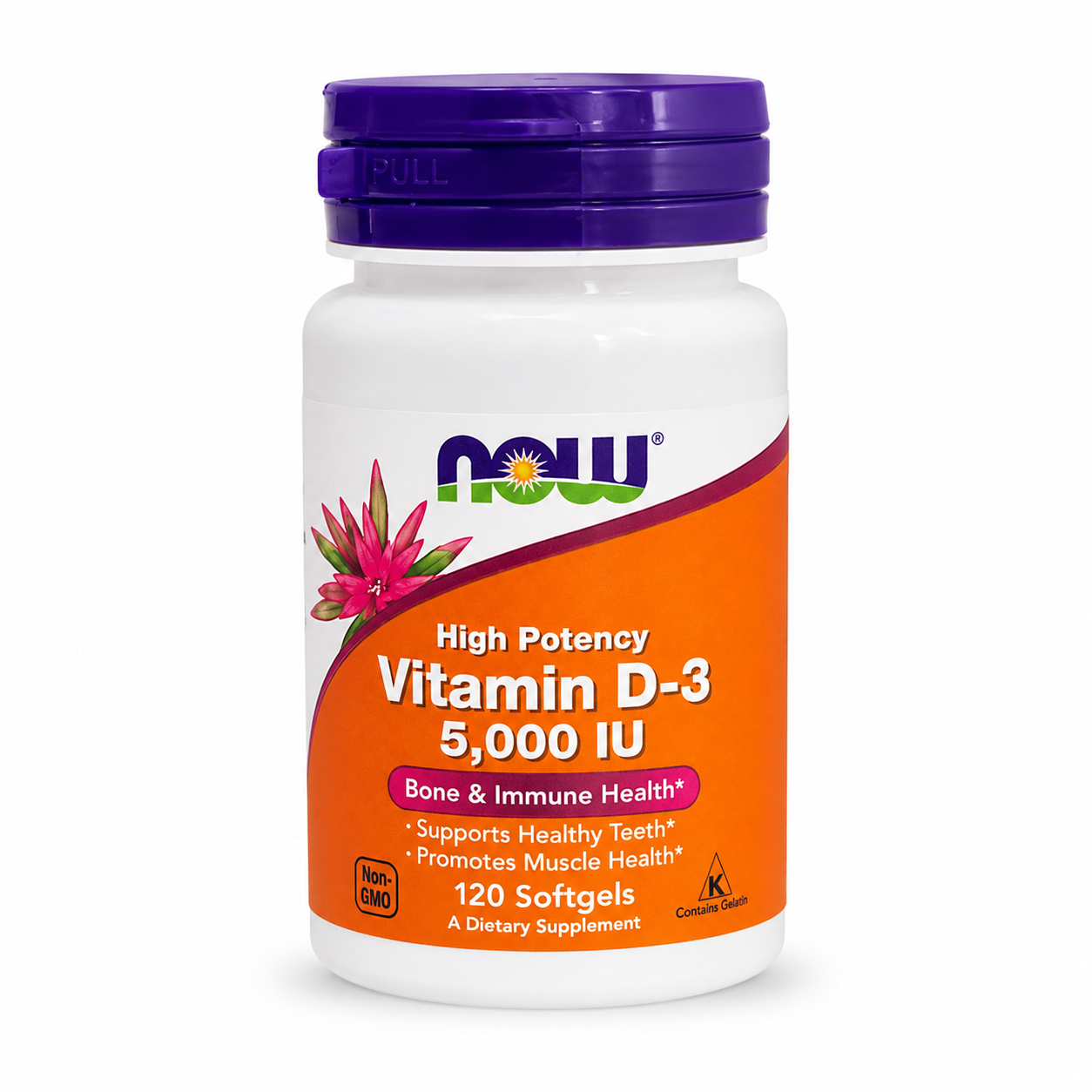NOW Vitamina D-3 5.000IU 120CAPS