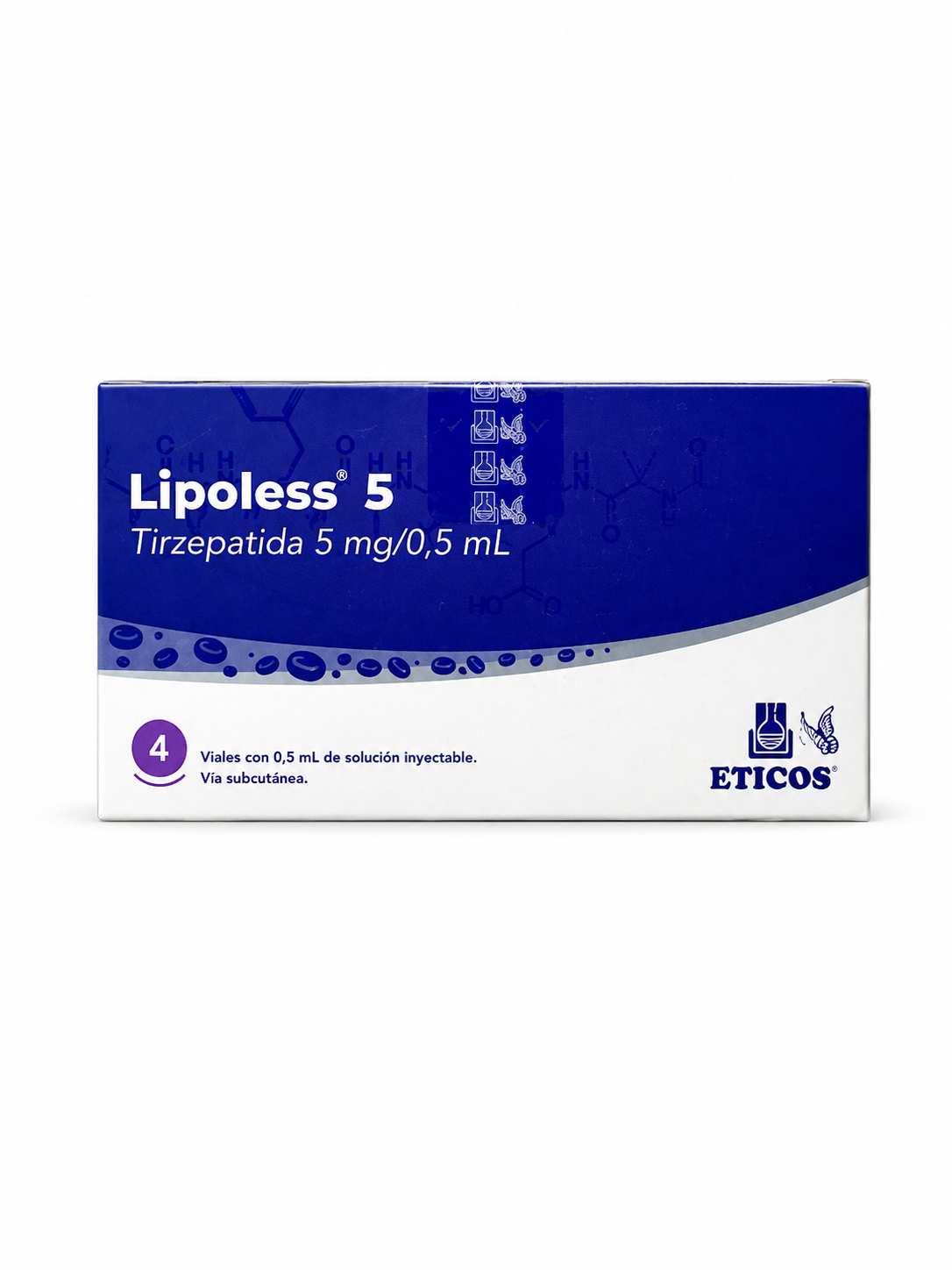 Eticos Lipoless 5MG/0.5ML Vial 4 Unid.