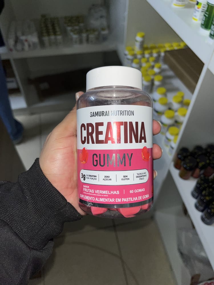 Samurai Nutrition Creatina 60 Gummies Fruto Rojos