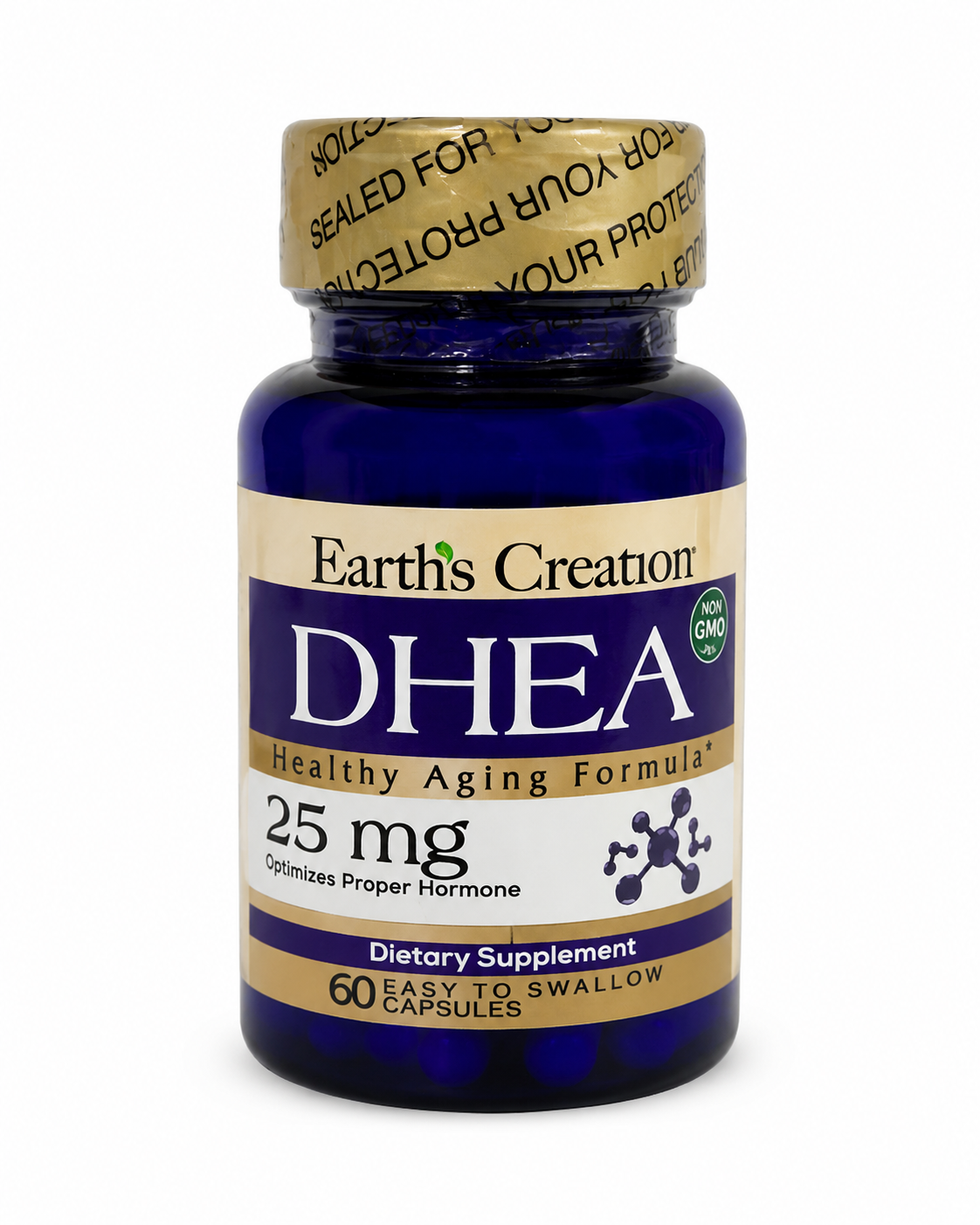 Earths Creation Dhea 25MG 60CAPS